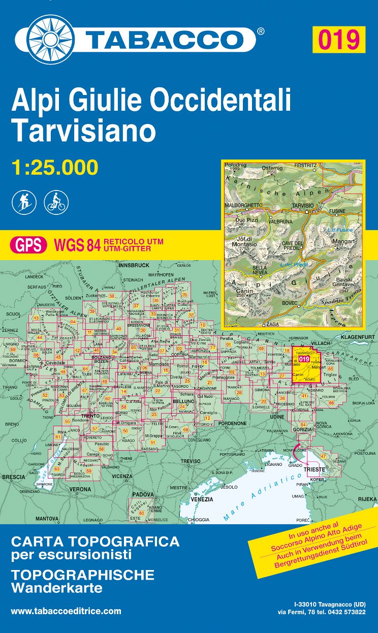 TABACCO 19. Alpi Giulie Occidentali, Tarvisiano