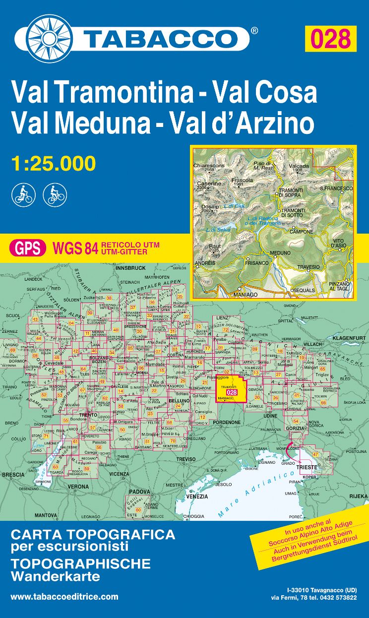 Val Tramontina, Val Cosa, Val Meduna, Val d’Arzino