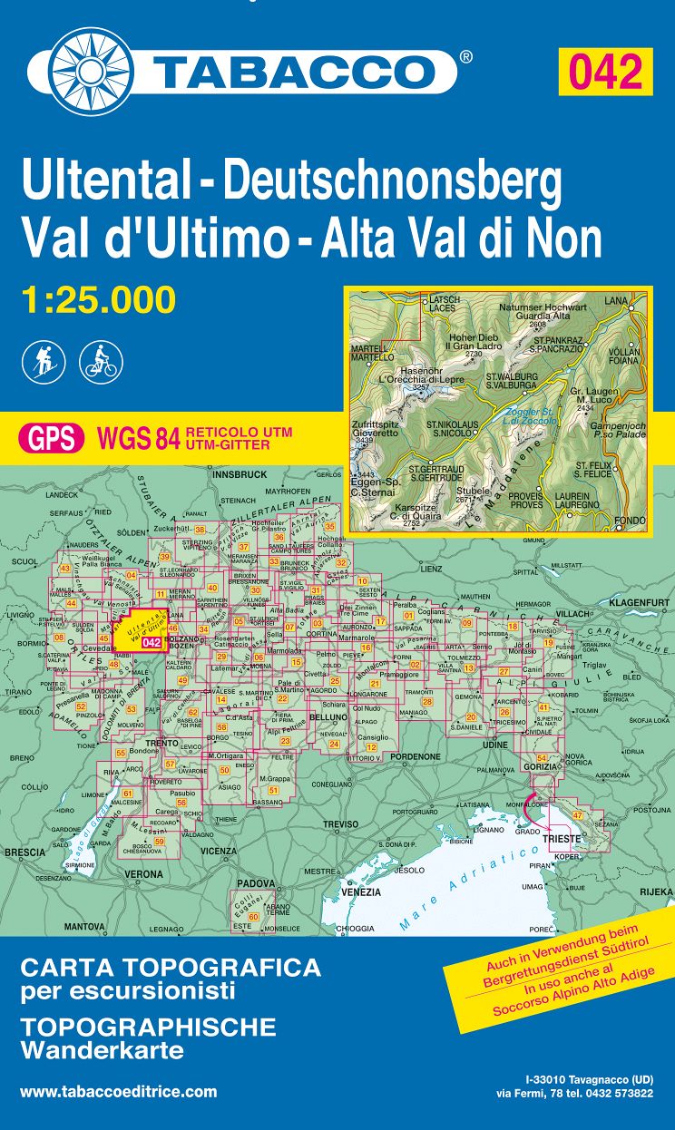 TABACCO 42. Val d’Ultimo, Alta Val di Non / Ultental, Deutschnonsberg