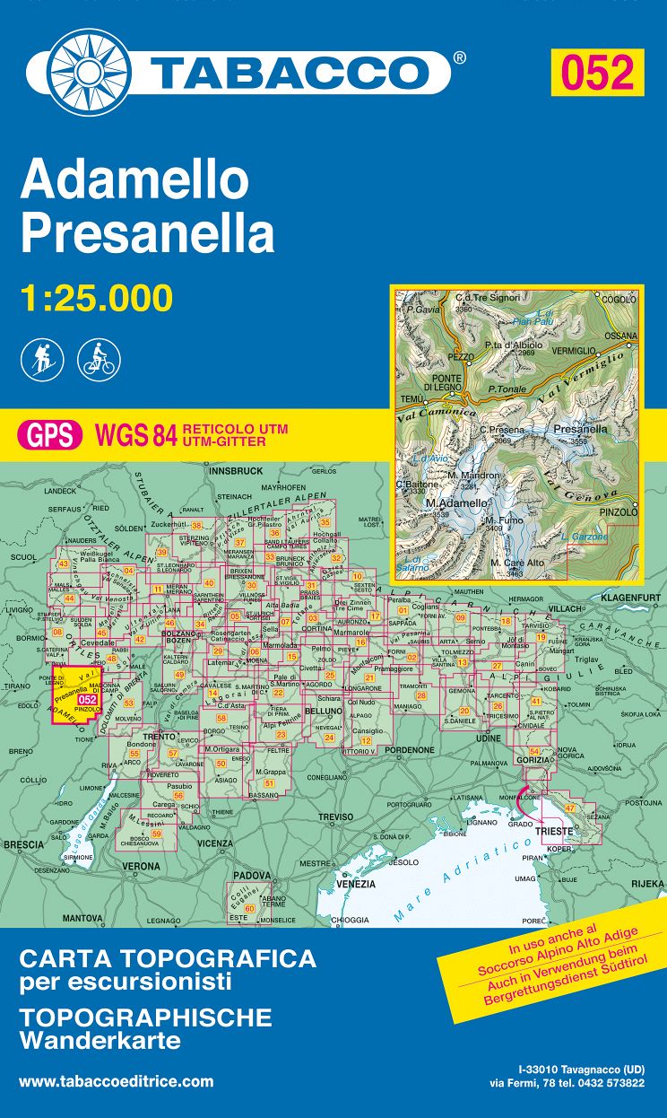 TABACCO 52. Adamello, Presanella