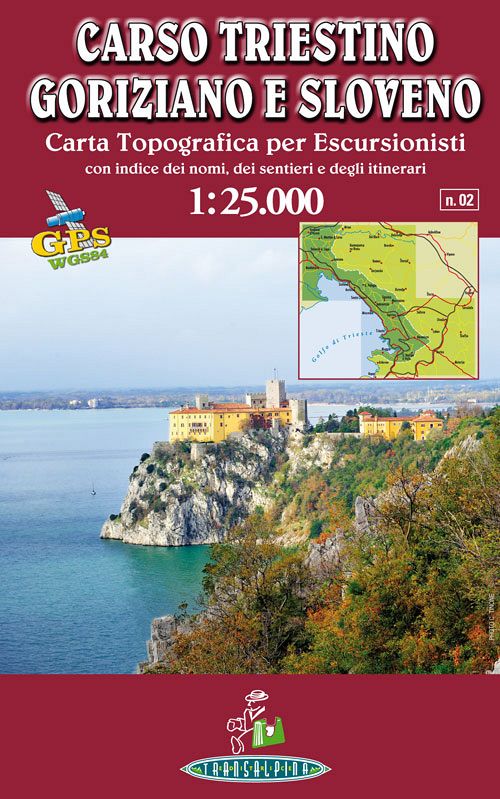 Carso triestino, goriziano e sloveno 1:25.000, carta topografica per escursionisti