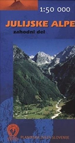 Julijske Alpe zahodni del, 1:50.000 planinska karta