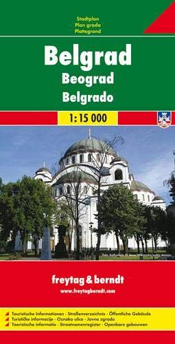 Belgrado 1:15.000, pianta della città
