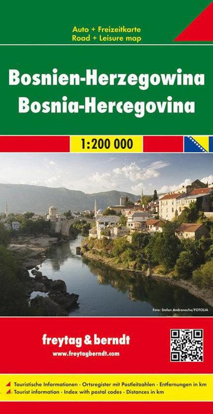 Bosnia ed Erzegovina 1:200.000, avto+turistična karta