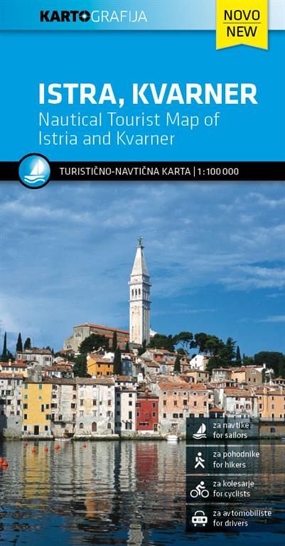 Istra, Kvarner 1:100.000, turistično-navtična karta