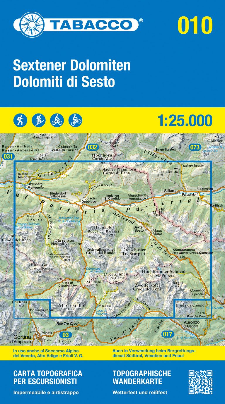 TABACCO 10. Dolomiti di Sesto / Sextener Dolomiten