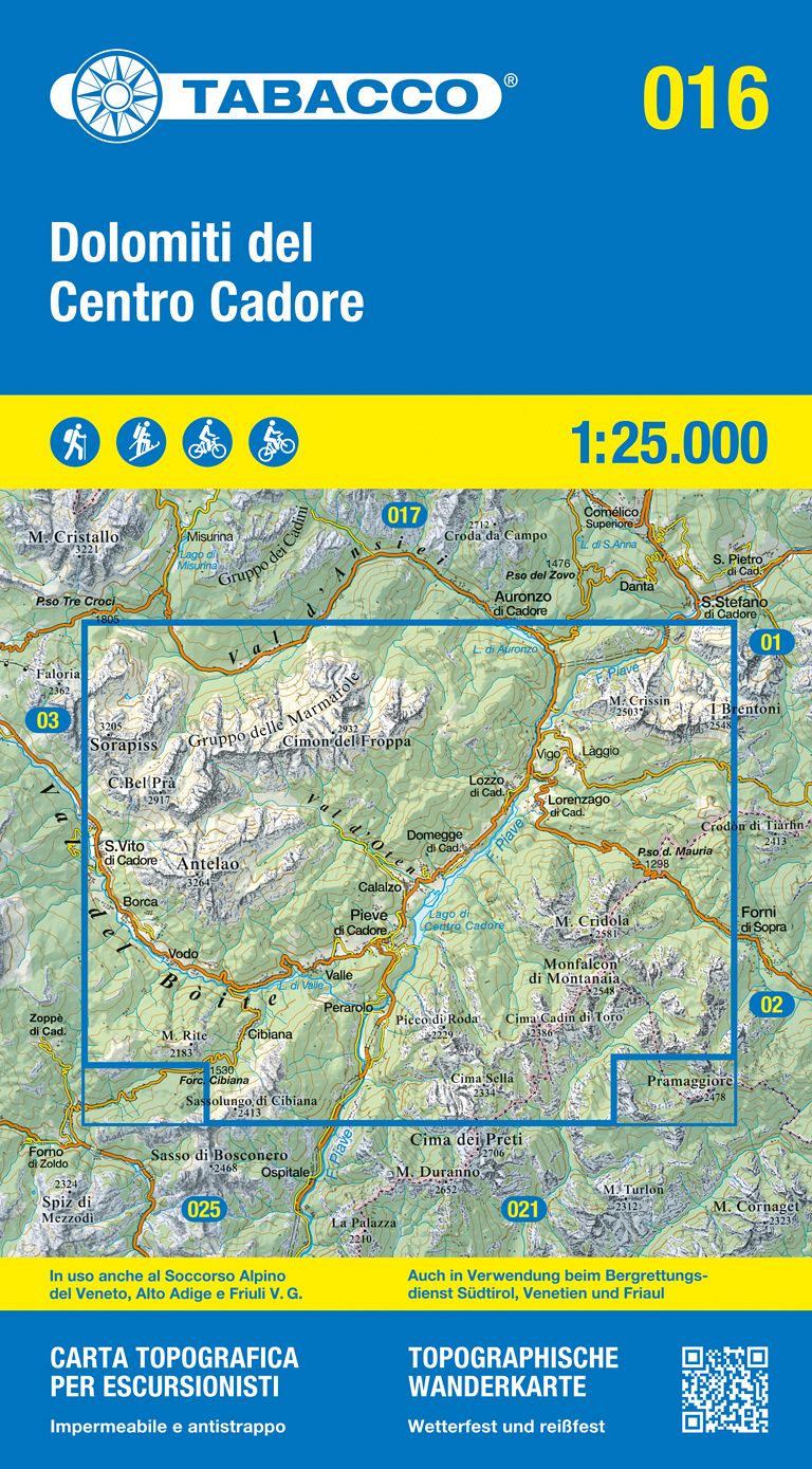TABACCO 16. Dolomiti del Centro Cadore
