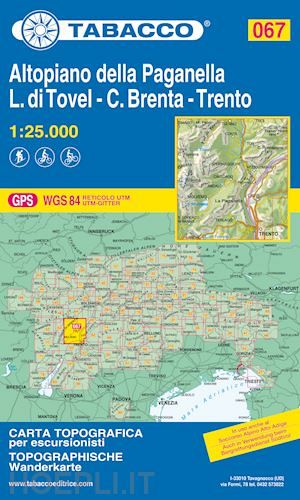 TABACCO 67. Altopiano della Paganella, L.di Tovel, C. Brenta, Trento