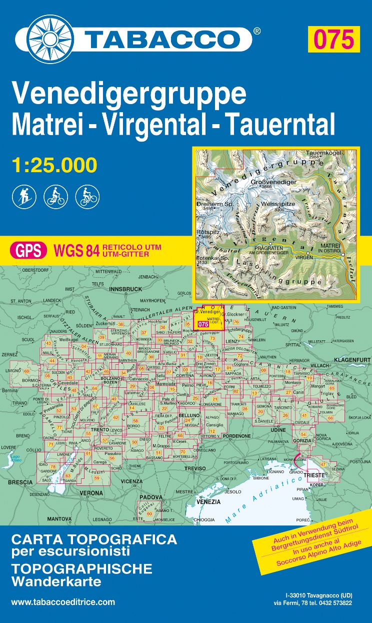 TABACCO 75. Venedigergruppe, Matrei, Virgental, Tauerntal