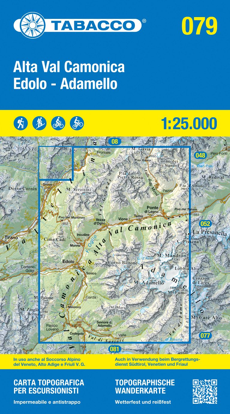 TABACCO 79. Alta Val Camonica, Edolo, Adamello