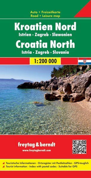 Croazia del Nord, carta stradale e turistica