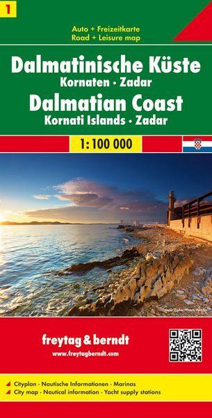 Dalmatinksa obala št.1, avto/turistična karta