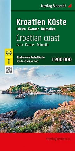 Costa Croata, carta stradale e turistica