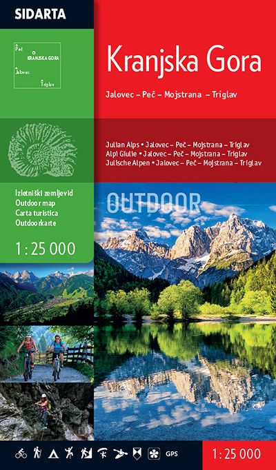 Kranjska Gora, carta escursionistica