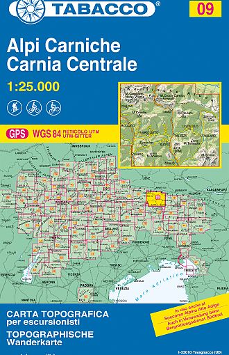 TABACCO 09. Alpi Carniche Carnia Centrale