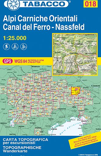 TABACCO 18. Alpi Carniche Orientali, Canal Del Ferro – Nassfeld