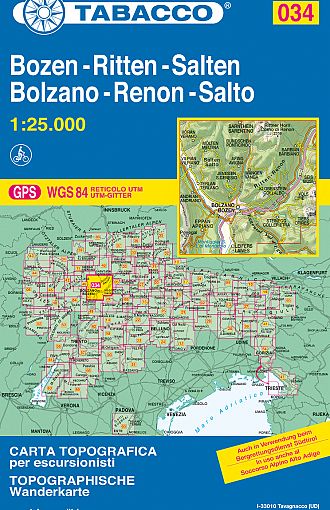 TABACCO 34. Bolzano, Renon, Salto / Bozen, Ritten, Salten
