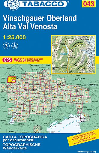 TABACCO 43. Alta Val Venosta / Vinschgauer Oberland