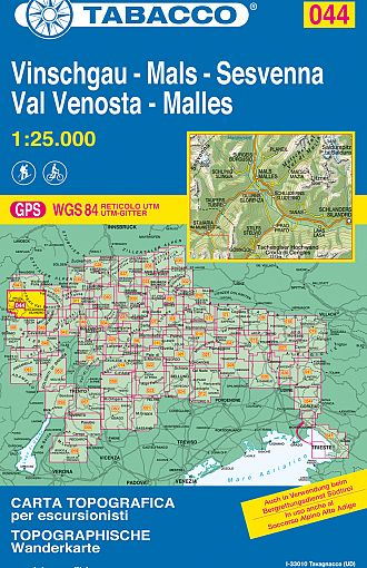TABACCO 44. Val Venosta, Malles / Vinschgau, Mals, Sesvenna