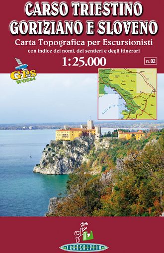 Carso triestino, goriziano e sloveno 1:25.000, carta topografica per escursionisti