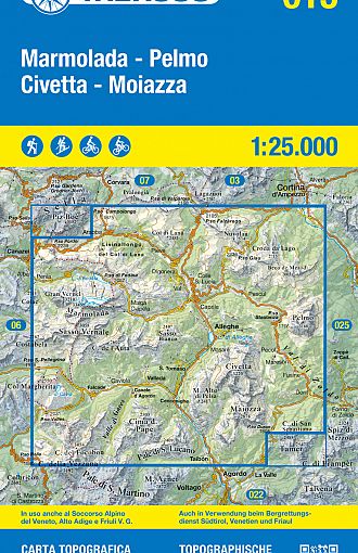 TABACCO 15. Marmolada – Pelmo, Civetta – Moiazza
