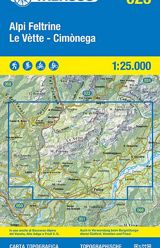 TABACCO 23. Alpi Feltrine Le Vètte, Cimònega
