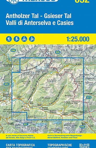 TABACCO 32. Valli di Anterselva e Casies / Antholzer Tal, Gsieser Tal