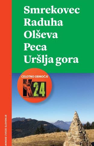 Smrekovec, Raduha, Olševa, Peca, Uršlja gora, planinska karta