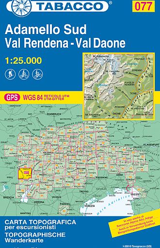 TABACCO 77. Adamello Sud, Val Rendena, Val Daone