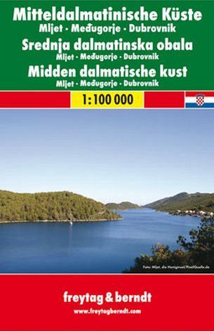 Srednja dalmatinska obala št.4, avto/turistična karta