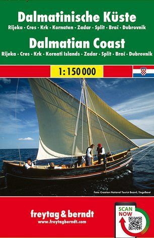Costa dalmata, carta stradale e turistica
