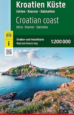 Costa Croata, carta stradale e turistica