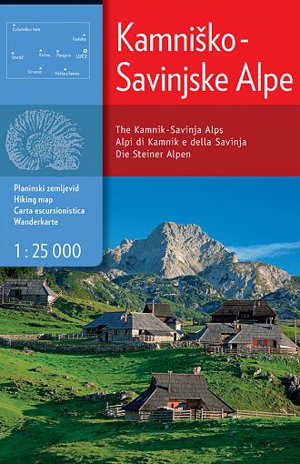 Kamniško-Savinjske Alpe, carta escursionistica