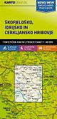 Škofjeloško, Idrijsko in Cerkljansko hribovje 1:40.000, turistična karta z vodnikom