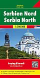 Serbia del Nord 1:200.000, carta stradale