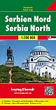 Serbia del Nord 1:200.000, carta stradale
