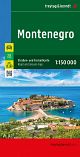 Montenegro, carta stradale e turistica