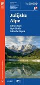 Julijske Alpe, planinska karta