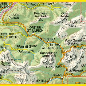 TABACCO 05. Val Gardena, Alpe di Siusi / Gröden, Seiseralm