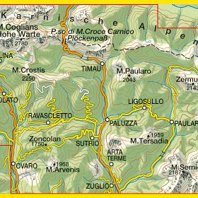 TABACCO 09. Alpi Carniche Carnia Centrale