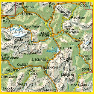 TABACCO 15. Marmolada – Pelmo, Civetta – Moiazza
