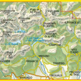 Val Tramontina, Val Cosa, Val Meduna, Val d’Arzino