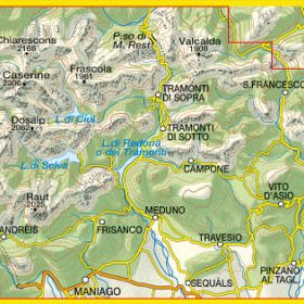 TABACCO 28. Val Tramontina, Val Cosa, Val Meduna, Val d’Arzino