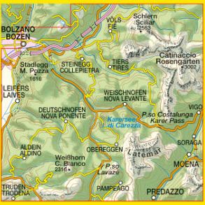 TABACCO 29. Sciliar, Catinaccio, Latemar / Schlern, Rosengarten
