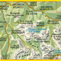 TABACCO 31. Dolomiti di Braies, Marebbe / Pragser Dolomiten, Enneberg