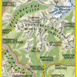 TABACCO 37. Monti di Fundres, Gran Pilastro / Pfunderer Berge, Hochfeiler