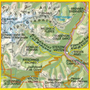 TABACCO 38. Vipiteno, Alpi Breonie / Sterzing, Stubaier Alpen