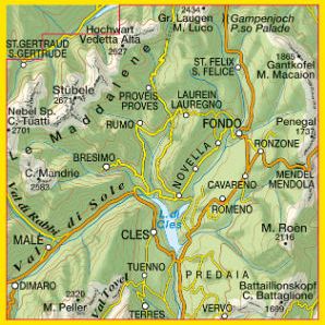 Val di Non, Le Maddalene, Cles, Roèn, Mendola