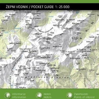 Triglav 1:25.000, žepni vodnik