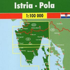Istra, Pula 1:100.000, avto+turistična karta